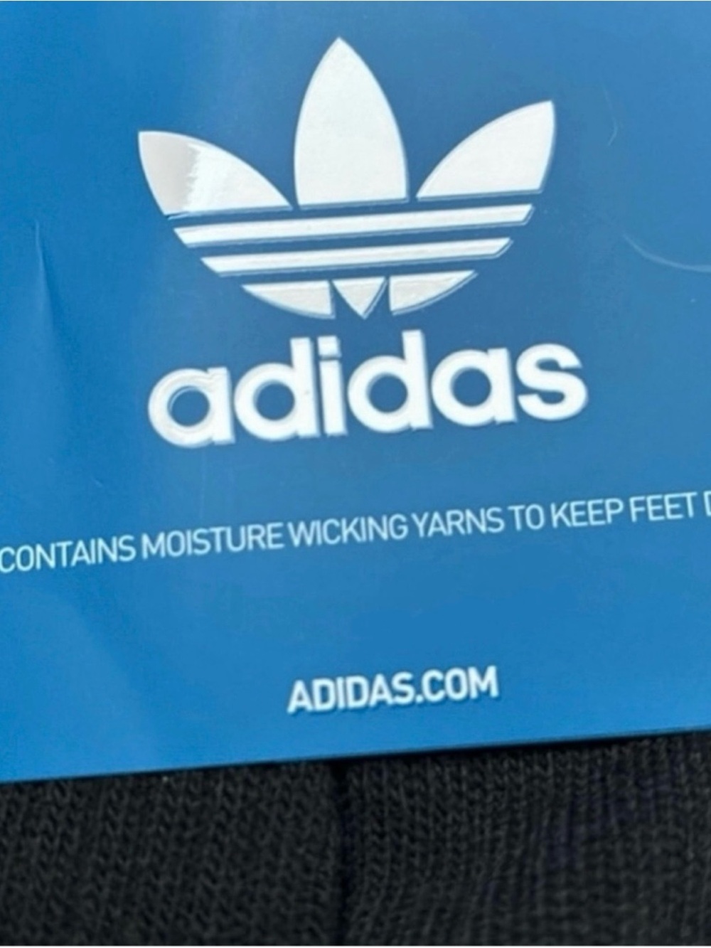 New Adidas Socks Men’s 6 Pair Black Crew Socks Casual Athletic Activewear Socks - Picture 10 of 12